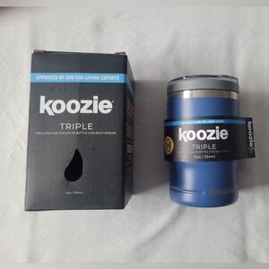 Koozie Brand Triple Blue Insulated Can Cooler